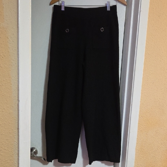 Joseph Ribkoff Black Wide-Leg Trousers - Picture 5 of 9